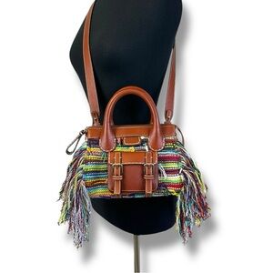 Chloe Edith Cashmere Knit Mini Satchel